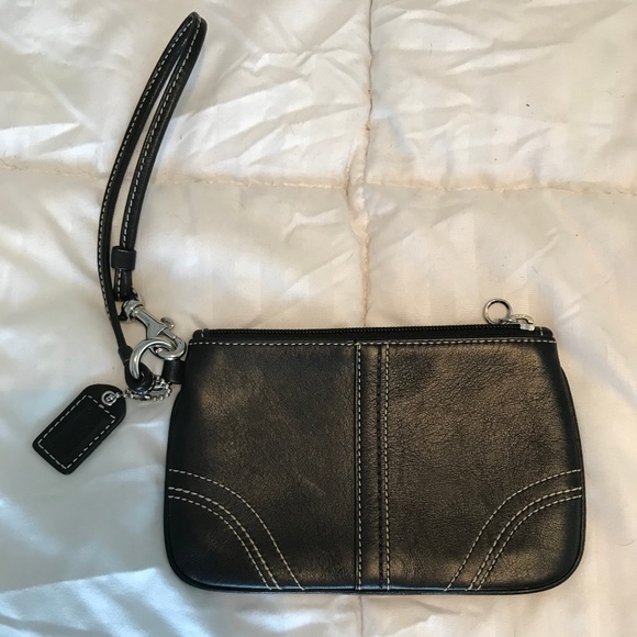 Coach Handbags - Small Black Coach Wristlet